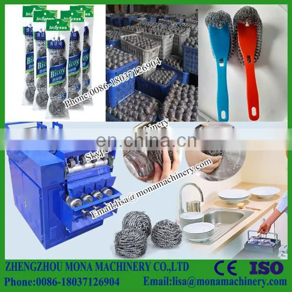 Quality Assured Steel Wool Scrubber Making Machine for Spiral Shape photo-6