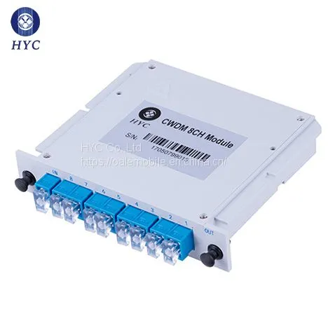 8CH CWDM Insert-Box Fiber Optic Module Mux/Demux Optical CWDM HYC OEM/ODM