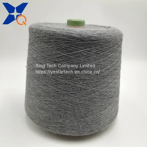Nm26/2plies 30% Carbon Inside Staple Fiber Blended With 70% Bulky Acrylic Staple Fiber for Knitting Touchscreen Gloves -XT11203 photo-3