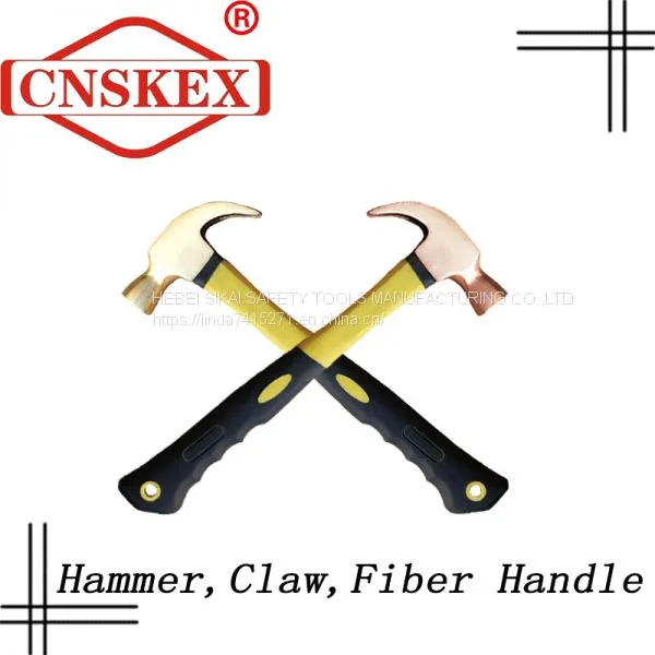 Safety Non-spark Explosion-proof Tool Explosion-proof Wooden Handle Claw Hammer is Made of Aluminum Bronze and Beryllium Bronze photo-2