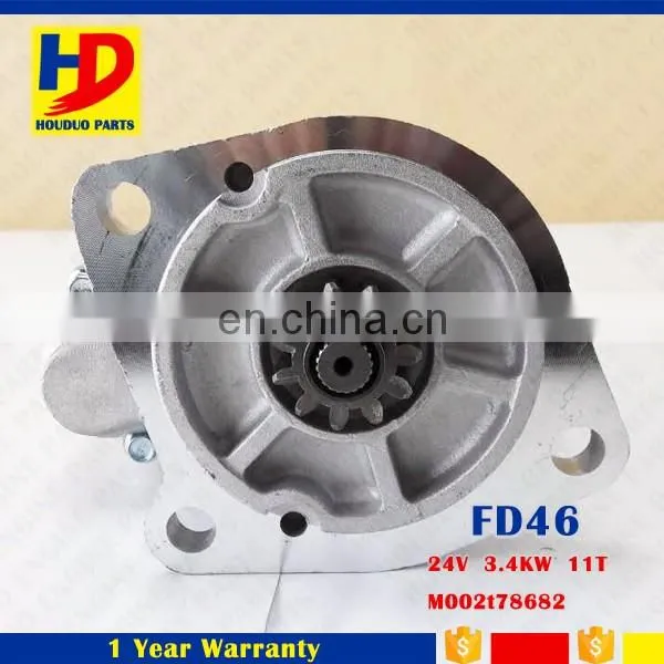 Excavator Standard Size Engine Parts FD46 Engine Starter Motor M002t78682 photo-5