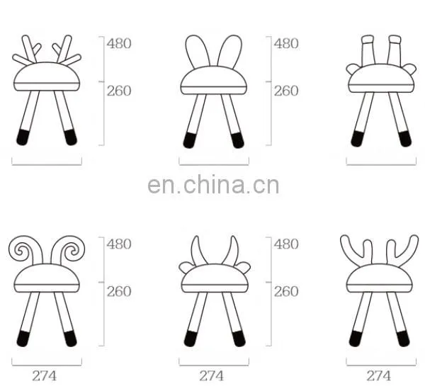 Marine Out Door Little Deer Stool Child Solid Wood Chair Learning Stool Solid Wood Chair photo-3