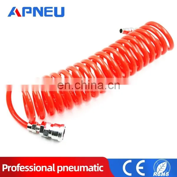 Hose For Compressor Air Tool 8mm 10mm 12mm 6M 9M 12M 8x5mm 12x8 10x6.5mm High Pressure PU Tube Pipe Gas Spring Pneumatic Spiral photo-2