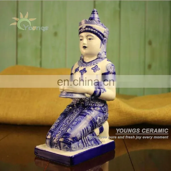2013 Special Large Hand Maded Antique Blue and White Ceramic Candle Holders Made in Jingdezhen