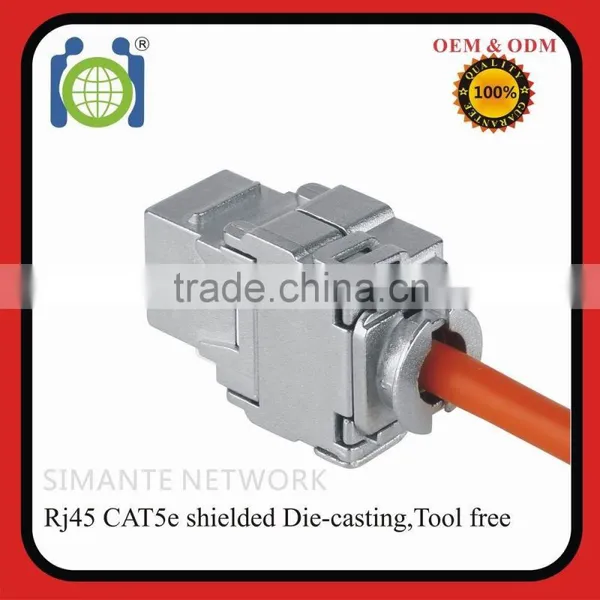RJ45 CAT5E Tooless Shielded Modular Jack photo-5