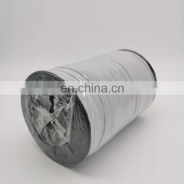 Elastic Band Webbing Factory Wholesale 3/5/6/8/10/12mm White and Black 100 Pieces Embroidered Support Polybag Packing DYED photo-3
