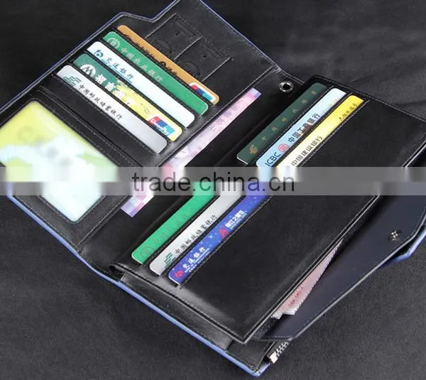 Business Men Card Holder Long Style Clutch Multifunction Wallet High Capacity Ostrich Leather Gift Purse for Businessmen photo-4