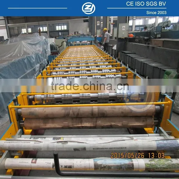 Aluminum Step Tile Roof Roll Forming Machine photo-4