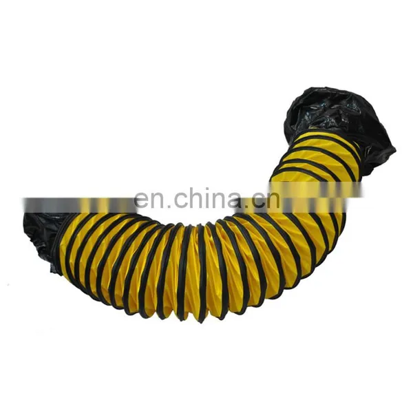 Fire Resistant Waterproof PVC Air Ventilation Flexible Duct / Airport Or Tunnel Ventilation Tube 0.4mm - 0.6mm photo-3