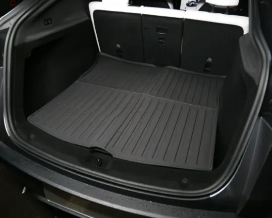 High-Precision Thermoformed Rear Cargo Tray for Model Y - TPE Material With Anti-Slip Rice Grain Pattern (1-Piece Set, OEM Fit)