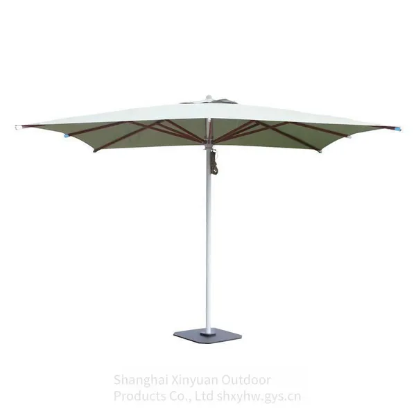 Aluminum Alloy Outdoor Umbrella With Double Pulleys and Ropes Suitable for Gardens, Courtyards and Terraces, Outdoor Furniture photo-5