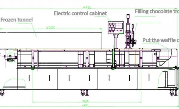Linear 7000-9000cups/H Ice Cream Cup & Cone Filling Machine photo-2