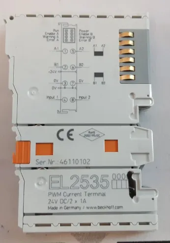 Beckhoff EL2535 EtherCAT Terminal 2-Channel PWM Output Module 24V DC 1A Current-Controlled Proportional Valve Control photo-2