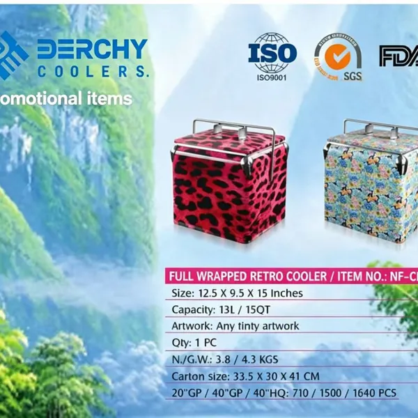 Portable 13L Mini Metal Cooler Box Stainless Steel Insulated Ice Cooler For Picnic Car Travel Small Beer Cool Box Custom Color photo-3