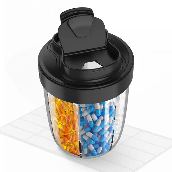 Cute Pill Dispenser With Anti-Mix Design 7-Slot