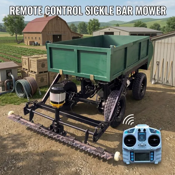 Remote Control Sickle Bar Mower Self Propelled Agricultural Grass Cutting Machine for Farmland