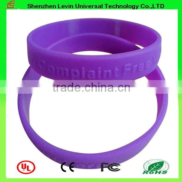 Business Adverting Las Vegas Promotion Gift Logo Printed Silicone Wristband Bracelet photo-2