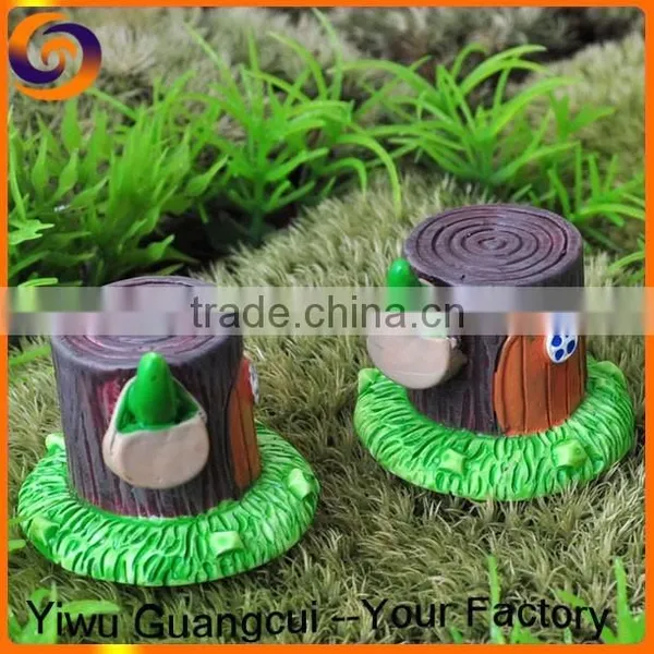 Polymer resin tree stump