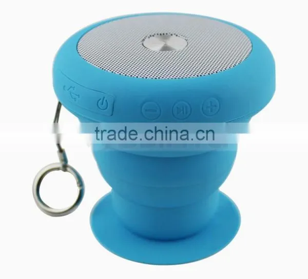 Outdoor Mini Shockprrof Waterproof Speakers Flexable Bluetooth Bathe Mushroom Cloud Speaker With Kaychain photo-6