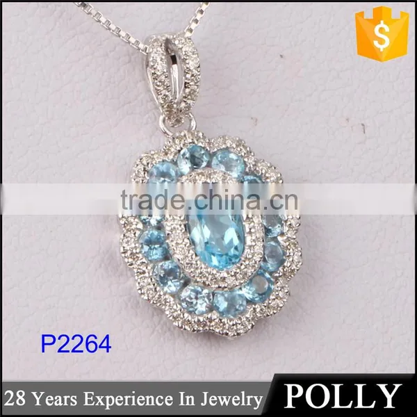 Colord Rhinestone Jewelry Set Gemstone Necklace Charms photo-4