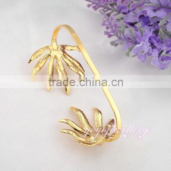 Fashion Jewelry Gold Chain Ladies Design Hand Palm Bracelet With Diamond photo-6