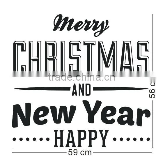 [Alforever]Merry Christmas and Happy New Year Vinyl Wall Decals photo-5