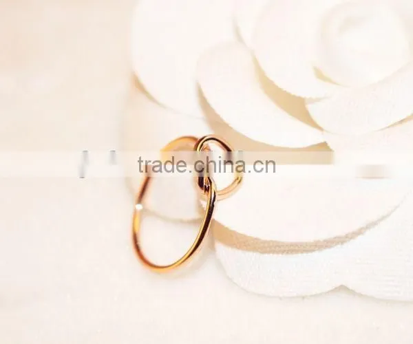 2015 Twist Heart Shape Thin Wedding Rings For Women Simple Anillos de Las Mujeres photo-4