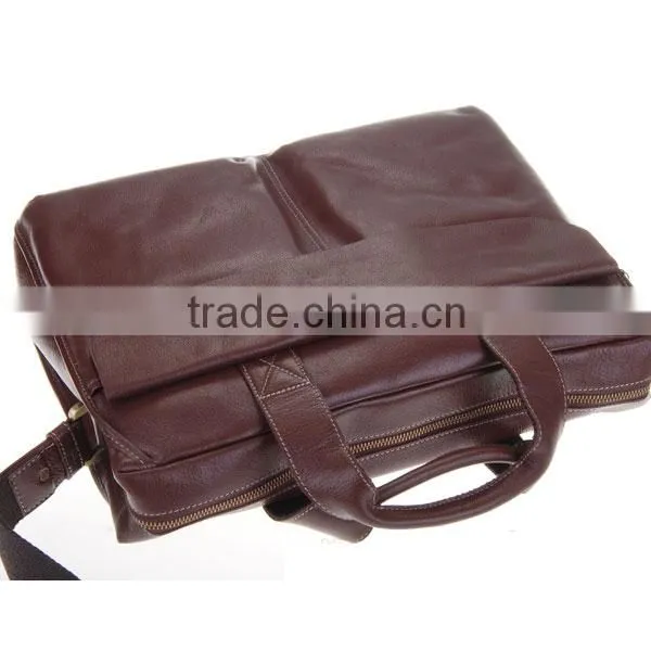 Men's Genuine Leather Tote Shoulder Laptop Bag Company photo-4