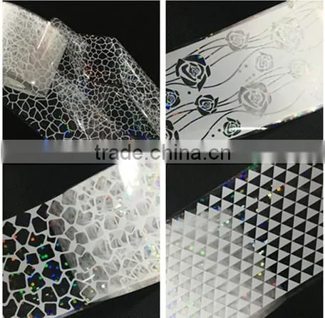 16Styles White Lace Glitter Nail Foil Sticker Wholesale photo-4