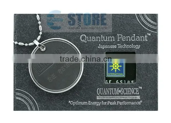 Wholesale Japanese Quantum Pendant Lava Stones Pendant Scalar Energy Pendant With Stainless Steel Circle photo-3