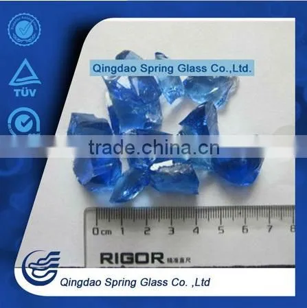 3-6cm Colored Glass Stones for Decoration