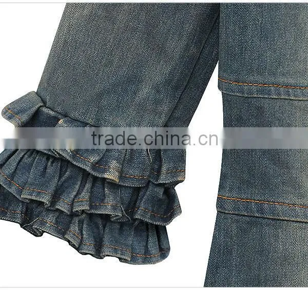 2015 New Arrival Latest Half Sleeve Denim Halter Dress Retro Denim Woman One-piece Office Dress photo-6