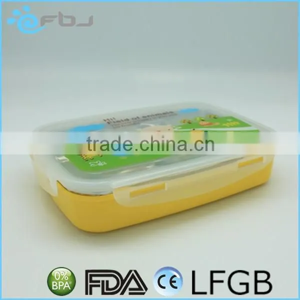 ~ 5 Compartment Stainless Steel Insulated Bento Container With Handle for Kids photo-3