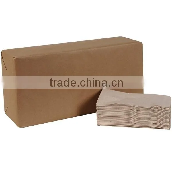Brown 2-Ply 1/8 Fold Paper Dinner Napkins, 15" Width x 17" Length (12 Bags of 250) photo-3