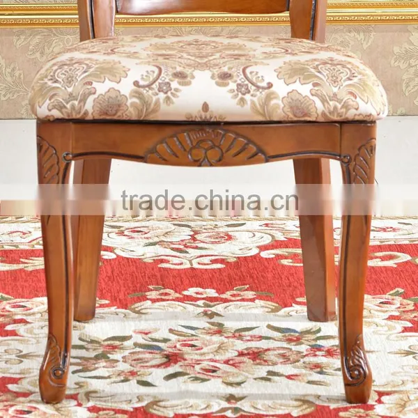 No Folded Wood Chair Baroque Wooden Dining Room Chair photo-4