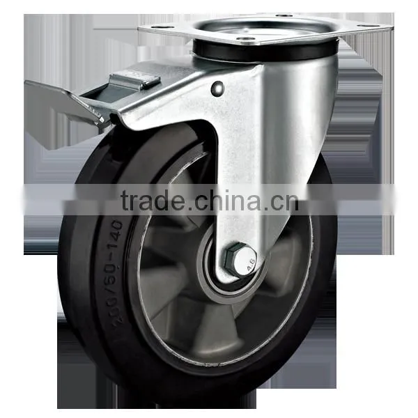 Industrial Casters With Aluminium Core Rubber Wheel photo-3