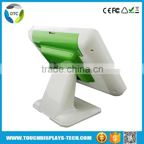 15'' Touch Screen Pos Thermal , Projected Capacitive Touch Screen Dual Screen Pos Terminal for Retail Pos System