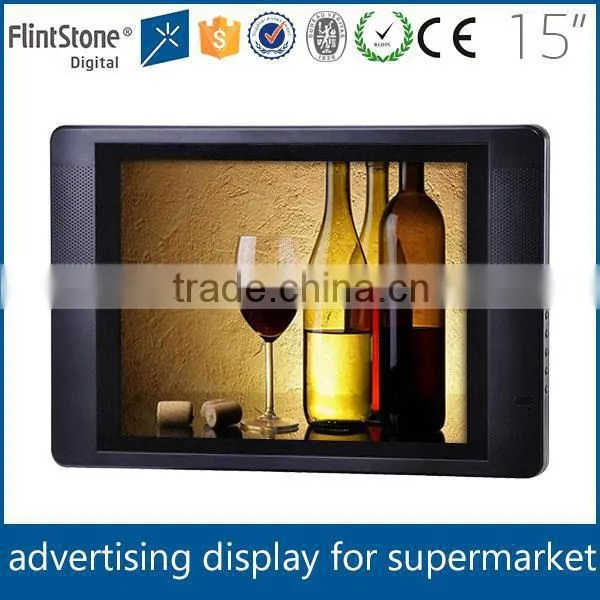 FlintStone 15 Inch Advertising Media Video Player, Advertising Video Signage Display, Commercial LCD Kiosk Screen photo-2