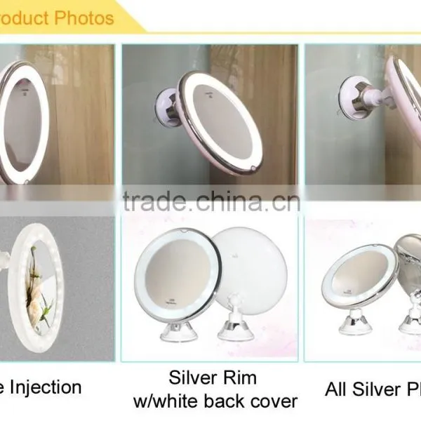 Led Makeup Mirror Lighted Swivel Wall Mounted Makeup Mirror 10x photo-3