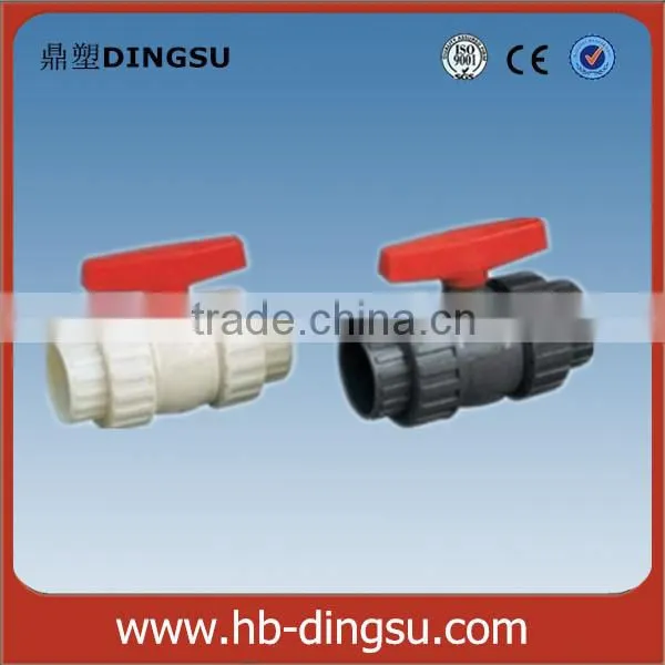 Manufacturer Plastic PVC Double Union Ball Valve for Water photo-4