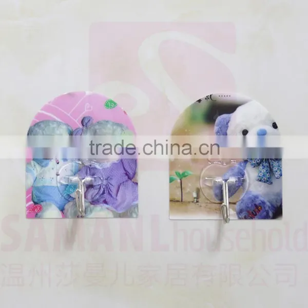 New Design Plastic Bear Removable Traceless Magic Hook photo-2