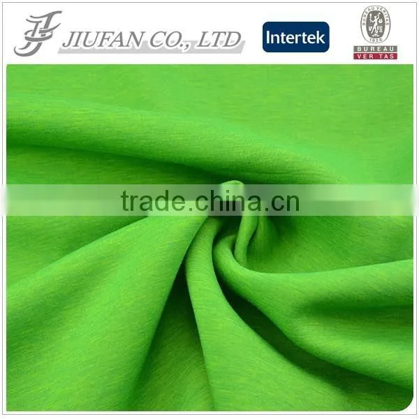 Jiufan Textile 2015 Hot Sale Knit Polyester Ryaon Spandex Sandwich Scuba Fabric For Garment photo-5