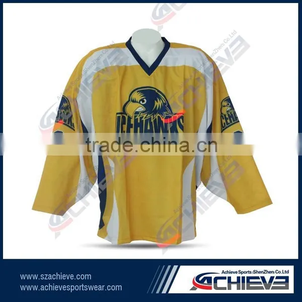 2015 Hoe Sale Custom Sublimate Polyester Hockey Shirt Wears photo-6