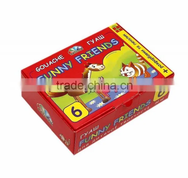 Gouache, Poster Paint, Poster Color 6 Colors, 120ml With Color Pages photo-2