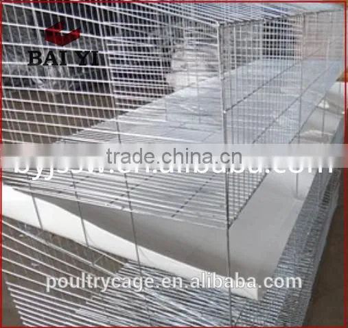 BAIYI Cheap 3 / 4 Tiers Cage For Commercial / Breeding Rabbit photo-2