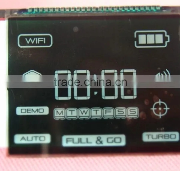 Custom Negative Intelligent Cleaner Lcd Display , Digit Character Segment Transparent Lcd Panel photo-2