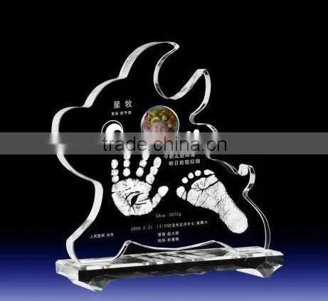 crystal baby Handprint and footprint wall
