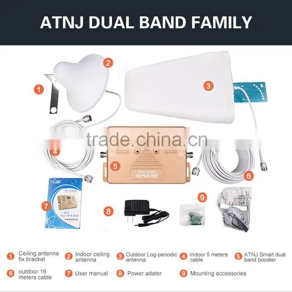 1800/2100mhz 2G/4G Cellular Signal Booster With LCD Display photo-3