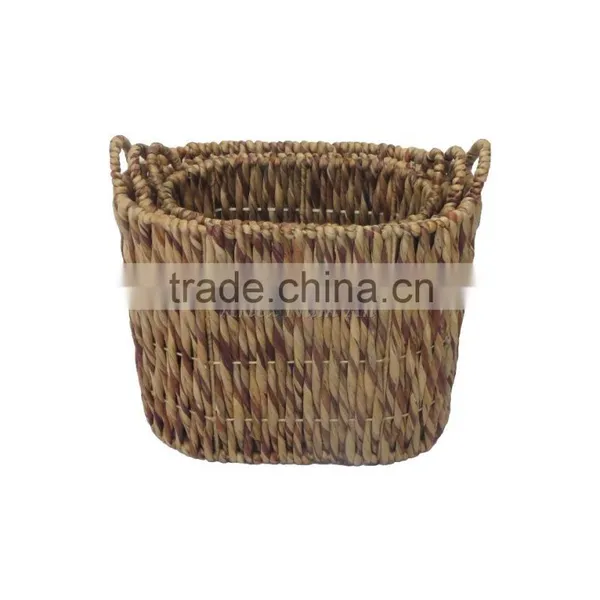 High Quality Water Hyacinth Basket,water Hyacinth Storage Basket With Handle photo-4