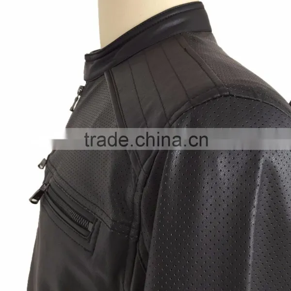 2016 New Fashion Cheap Bulk Men PU Leather Jackets Wholesale China Supplier photo-6